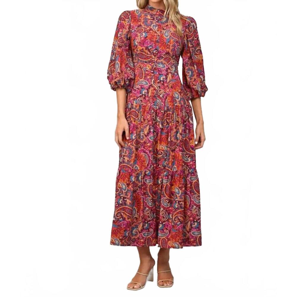 NEW FATE BY LFD arizona skies dress in plum